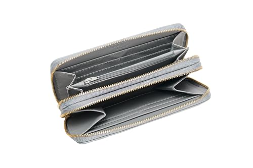 Image of Daisy Rose Dual Zipper Phone Clutch and Wallet for Women - RFID Blocking, PU Vegan Leather Multi-Card Organizer