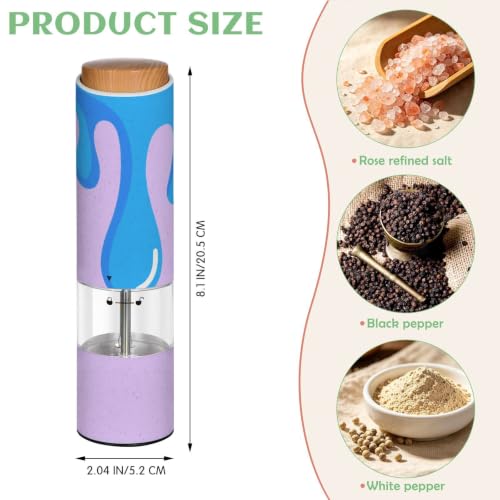 Molinillo de pimienta recargable a batería con grosor ajustable y luz LED integrada 3