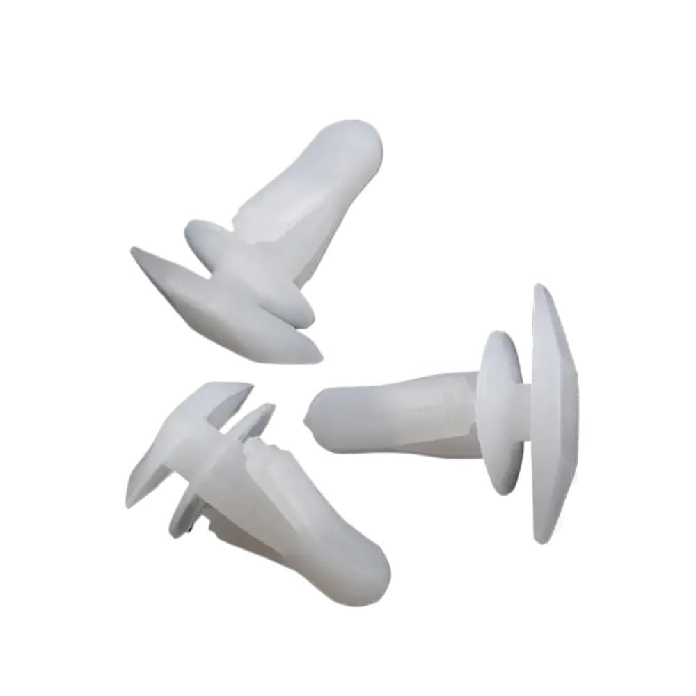 Kuarwdvf White Plastic Rivets Fasteners, 100Pcs All Weatherstrip Retainer Clips Window Door Sealing Strip Fasteners Rivet 91530-Sp1-003(White)