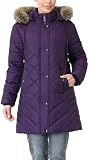 Women's Long Warm Winter Coat Windproof Thickened Fleece Lined Down Jacket Waterproof Puffer Outerwear with Removable Hood