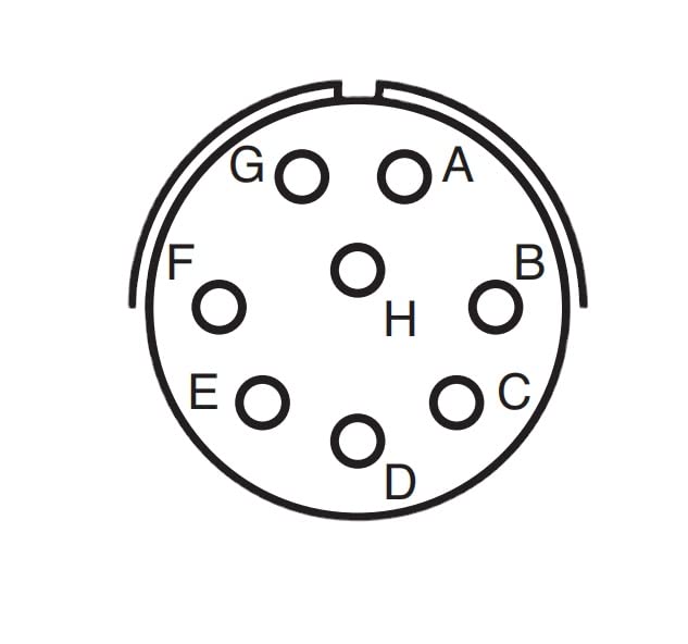Conector circular de 8 núcleos PT02A-12-8P/8S miniatura 2