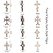 SUNNYCLUE 40pcs 4 Estilos Cruz Grande de Madera Natural Cruz Colgante con...