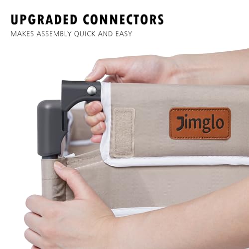 Image of Jimglo Baby Playpen Foldable, Playard for Babies and Toddlers, Portable Playpen Activity Center with 50 Balls+2 Handles for Travel, Indoor & Outdoor Play Pen with Mesh 59''x71''