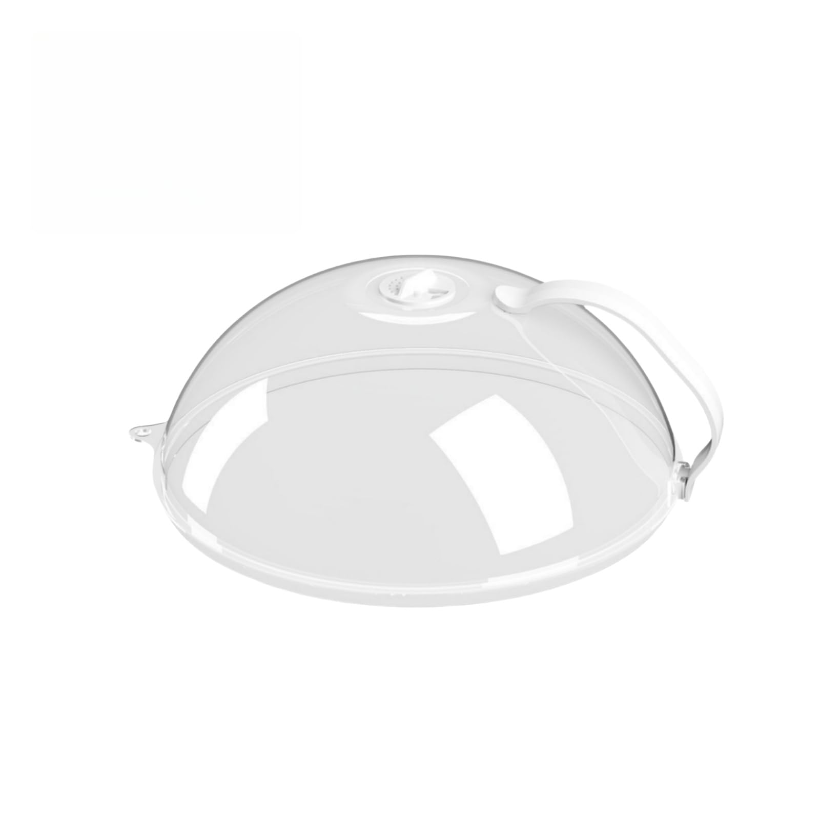 Tapa antisalpicaduras para microondas, campana de cristal de imitación, tapa de microondas patio con asa, agujeros de vapor ajustables, tapa perfecta para microondas pequeños y grandes
