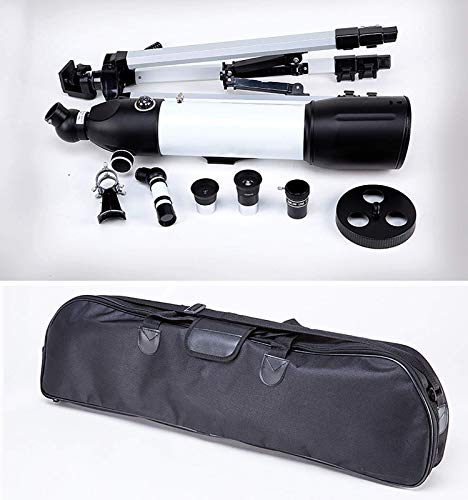 Telescopio astronómico refractor 80 mm con trípode ajustable miniatura 6