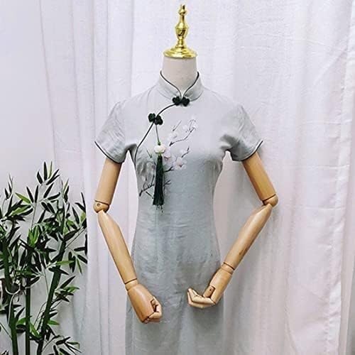 Adjustable Female Mannequin Torso Dress Form with Detachable ABS Arms & Metal Base for Display(Type 8)