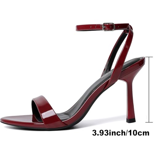 Image of Mostrin Heels for Women Strappy Pointed Open Toe Stiletto High Heeled Sandals