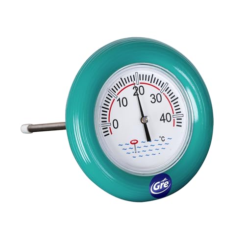 Gre 40054 - Termómetro Boya Flotante para Piscina, Escala Celsius.