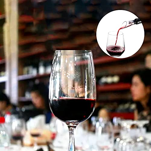 4 Pcs Wine Aerator Pourer, Wine Air Aerator and Decanter Spout Set No Drip and No Spill