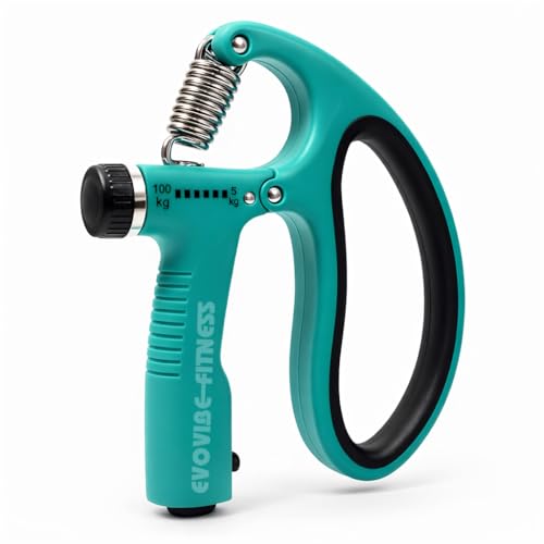 Image of D Shape Adjustable Hand Gripper 10-100KG with Digital Counter, Professional Grip Strengthener for Forearm, Wrist & Hand Workout, Heavy Duty Spring Trainer for Men & Women