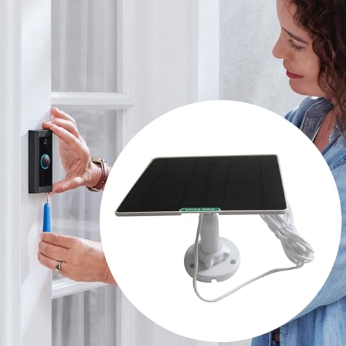 Cargador solar para timbre que soluciona descargas de batería externa 8