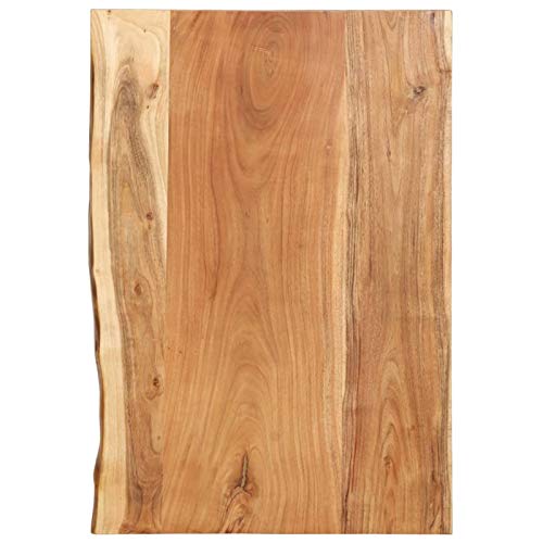 Festnight Encimera para Armario Tocador Encimera de Madera Maciza Acacia 80x55x3,8cm
