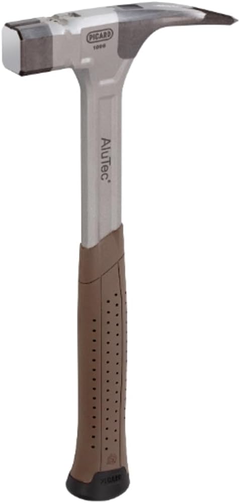 Picard Alutec Carpenters Roofing Hammer 750g – Hybrid Aluminum & Forged Steel Head, Smooth Face, Magnetic Nail Holder, Ergonomic 2-Component Low Vibration Grip – 0109800