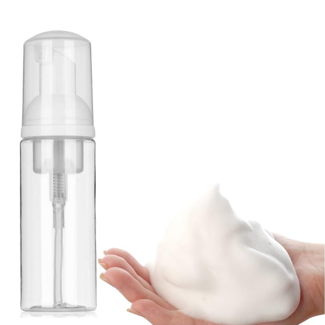 Amazon｜泡ポンプボトル 透明 泡ボトル 携帯用 30ML 泡立てポンプ