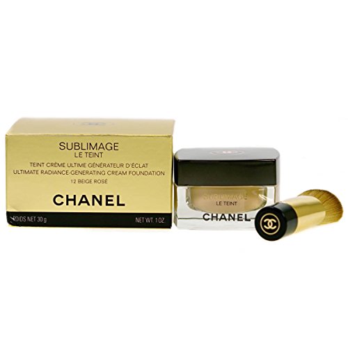 Chanel Sublimage Le Teint Ultimate Radiance-Generating Cream Foundation 1.0 Oz / 30 G (12 Beige Rose) #TOP1