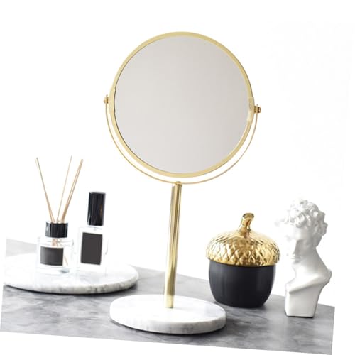Miroir de maquillage gris et doré VICASKY, miroir de bureau usage domestique