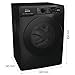 Gorenje WPNEI94A1DTSB Waschmaschine mit Dampffunktion/ConnectLife / 9Kg / 1400 U/min / 15 Programme/Totaler AquaStop/Wave Active Trommel/ExtraHygiene/PowerW... Waschgang/EEK: A-10%