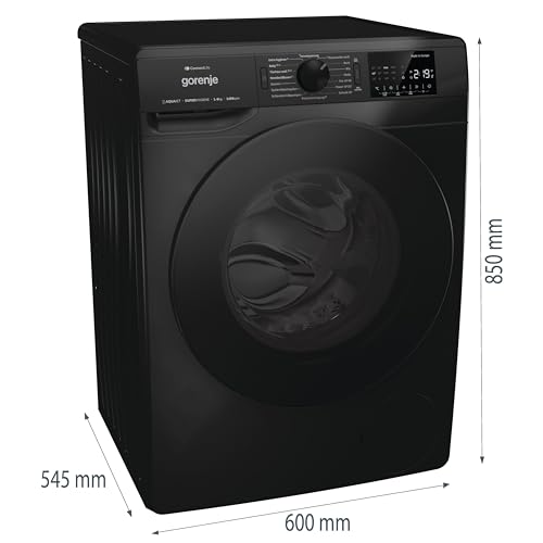 Gorenje WPNEI94A1DTSB perilica rublja s funkcijom pare/ConnectLife/9Kg/1400 okr/min/15 programa/Total AquaStop/Wave Active bubanj/ExtraHygiene/PowerWash/Brzo pranje/Crna/EEK: A-10%