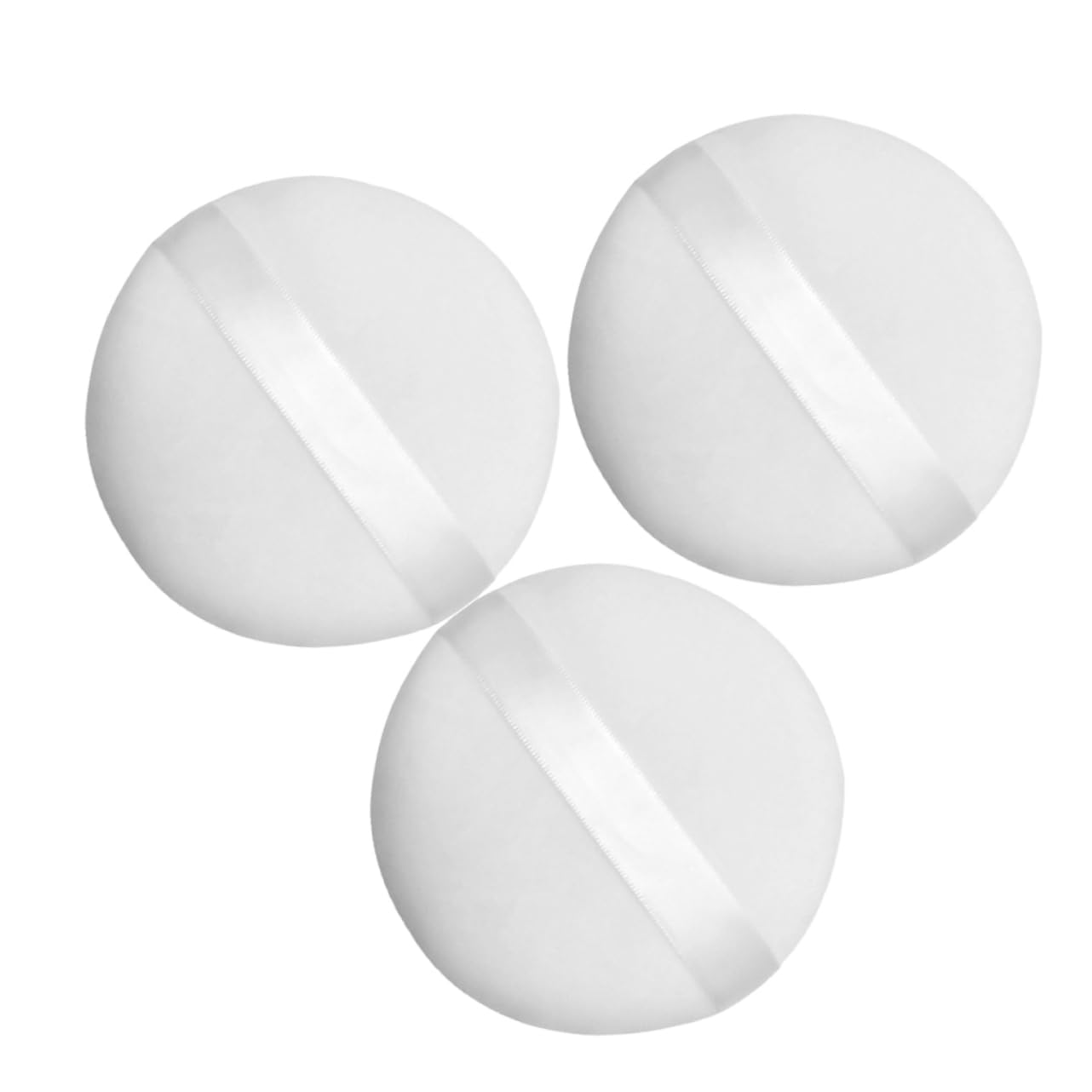 Ipetboom 3-in-1 Baby Makeup Soft Cotton Round for Talcum Loose Powder Foundation Face Body Washable for Travel