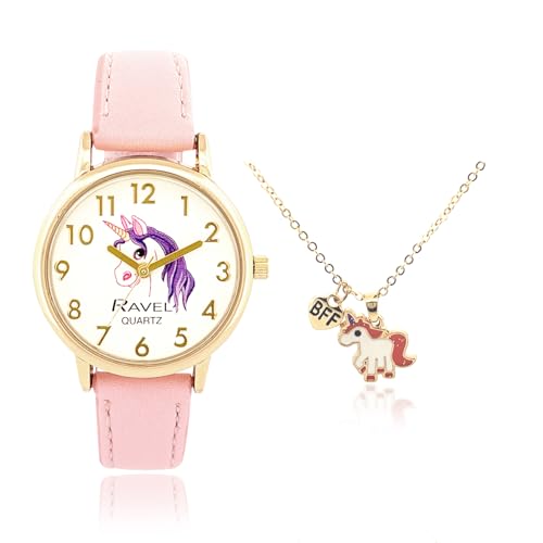 Ravel „Little Gems“ Mädchen-Set aus Goldener Uhr und...
