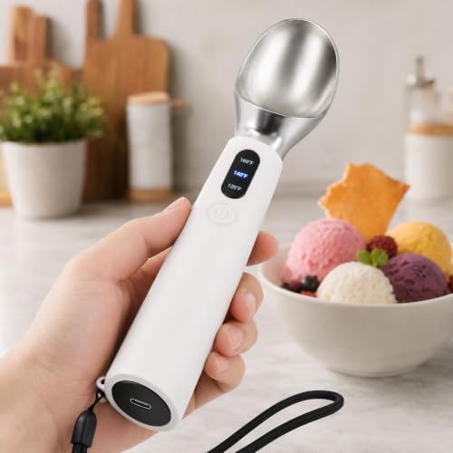 Pala eléctrica para helados duros con pantalla LED y acabado ergonómico 4