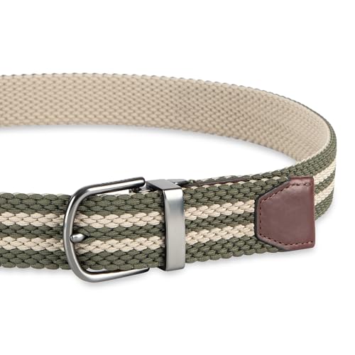 Image of Cole Haan Men's Reversible Stretch Web Belt, Fully Adjustable 2‑in‑1 Casual Style