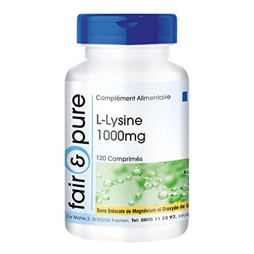 L-Lysine comprimés 1000mg, Fair & Pure