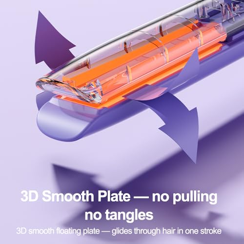 Plancha de pelo 2 en 1 mini portátil morada miniatura 7