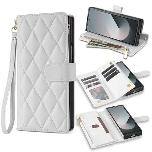 Protection Galaxy Z Fold 6 blanc pour organiser vos sorties sans encombre