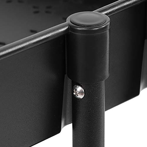 Anti-corrosie ABS stalen buis multifunctionele opbergtrolley keuken organisator voor badkamer(zwart) - Image 3