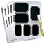 Chalkboard Labels With White Custom Border. Beautiful Stickers Come In Two Sizes. Also Included Is A White Chalk Marker.