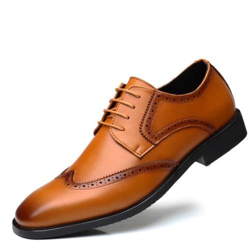 Mens Classic Formal Lace-up Oxford Shoes for Men Brogues Derby Business Wedding Suit Tuxedo Dress Shoes