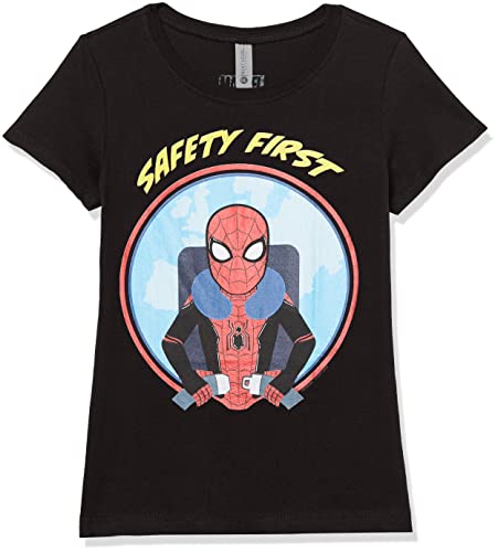 T-shirt Marvel fille noir taille S avec motif Buckle Up ceinture imprimée