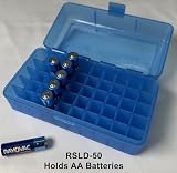MTM 50 Round Flip-Top Rifle Ammo Box WSSM, 500 S&W (Clear Blue)