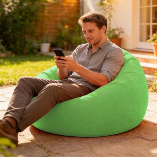 Canapé gonflable et fauteuil pliant vert confortable pour salon