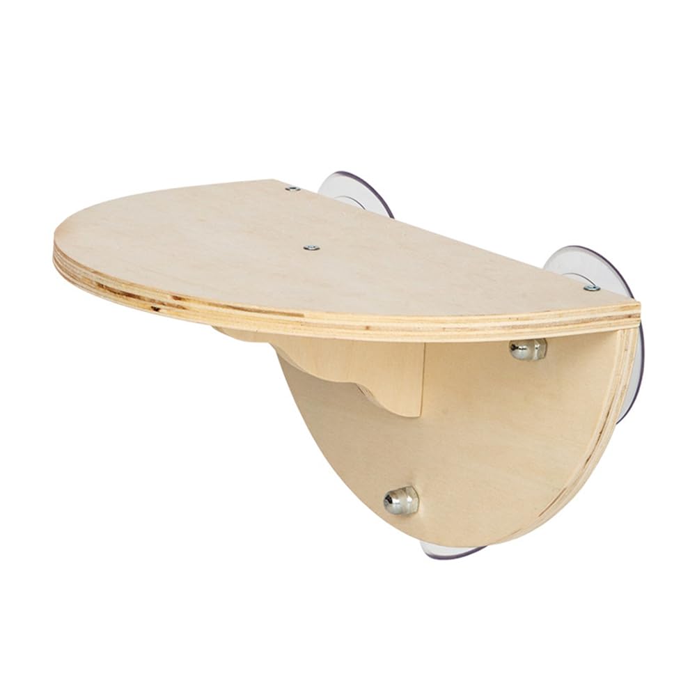 Hamaca para gatos inalámbrica 2 en 1 asiento ventana madera montar en pared con ventosas