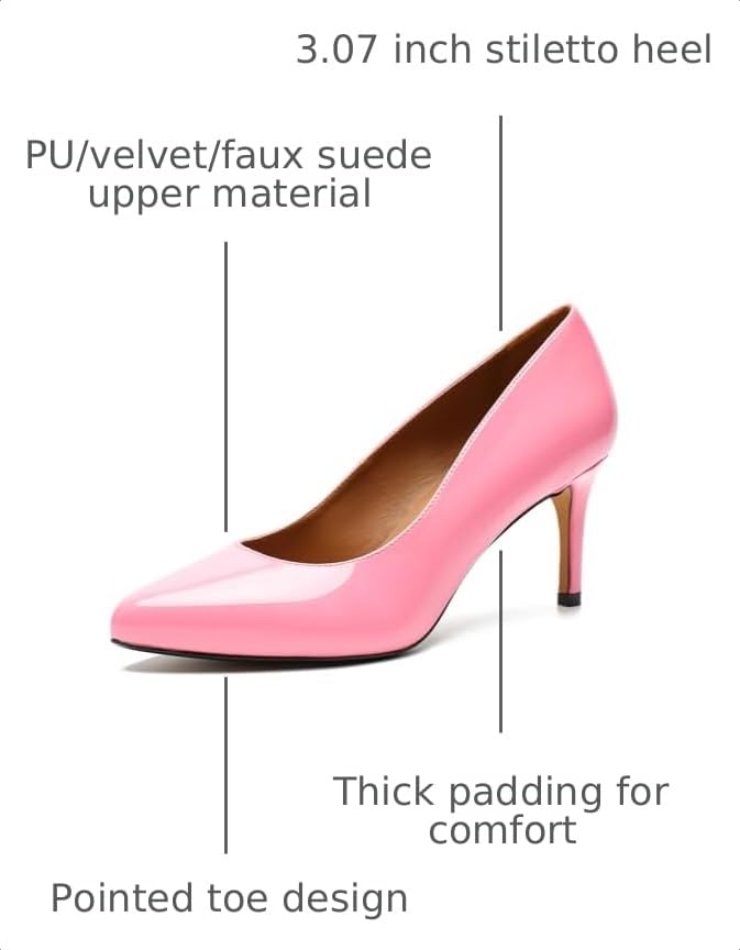 Image of Unisex Men's Women's Classic Mid Kitten Heel Pumps