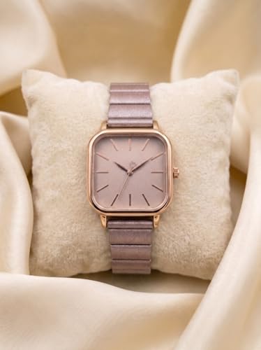 Image of Women Square Dial Analog Casual Watch Adjustable Lock Metallic Strap for Girls Analog Watch - for Women
