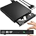 Produktbild RETOO Externes CD-DVD Laufwerk mit USB 2.0 A,B Kabel, tragbares Laufwerk und Lesegerät, geräuschloser Betrieb, Plug & Play , RW Laufwerk, Slim Superdrive für Laptop, Desktop, Windows XP, Linux