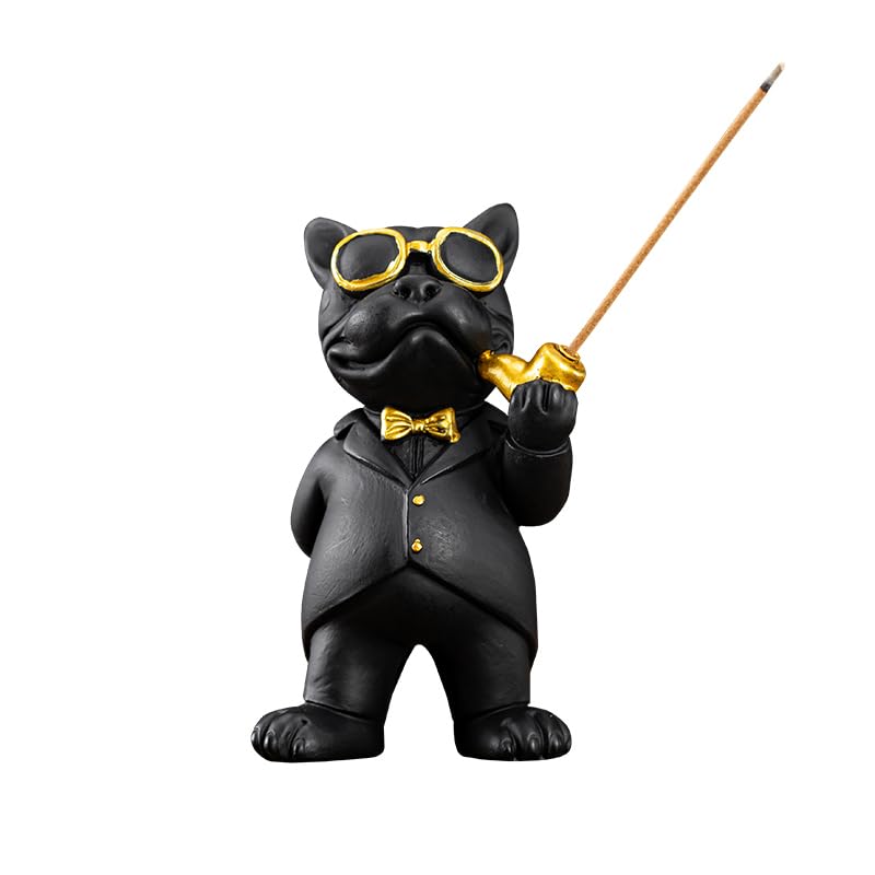 Porte-encens bouledogue français amusant idée cadeau originale pour anniversaire