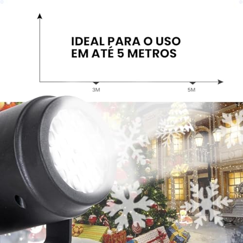 Projetor Led Natalino 3D Refletor Holografico Decorativo Luz De Festa Jardim Desenhos Para Natal Can