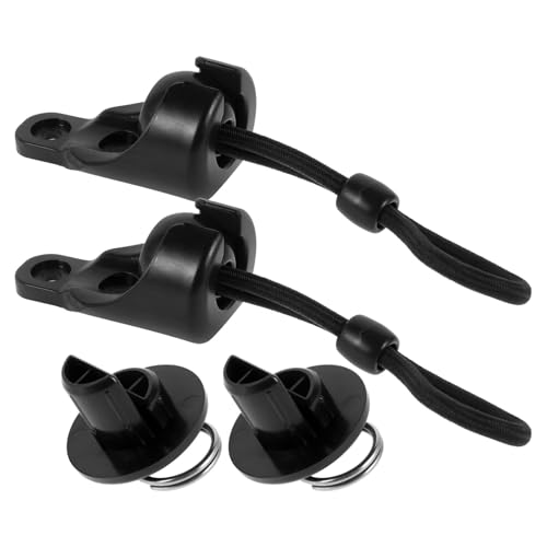 NUOBESTY 1Set Replacement Bungee Cords Kit for Roller Shades Set with Windproof Base Spring Ball Cord and End Caps Easy Installation for Secure Curtain Rolling