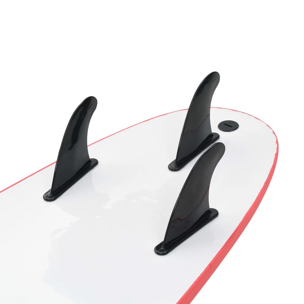 Surfboard Blau XPE-Deck EPS-Schaumstoffkern mit Thruster-Finnen und Leine, Softtop Wellenreiter Board für Anfänger mit Traktionspad, 170x46,8X