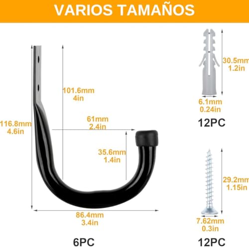 Alcayatas de acero galvanizado 10 Imagen adicional