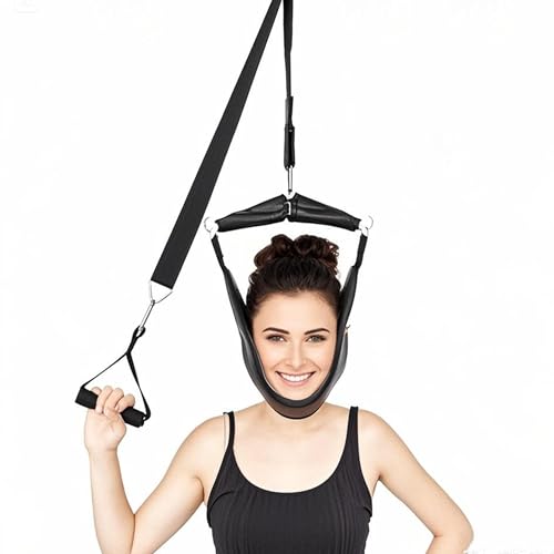 Ristpal Dilatador cervical portátil para colgar el cuello, hamaca para aliviar el dolor de cuello, dispositivo de tracción cervical para uso doméstico Ristpal Dilatador cervical portátil para colgar el cuello, hamaca para aliviar el dolor de cuello, dispositivo de tracción cervical para uso doméstico