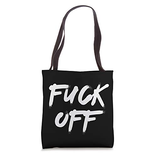 Bolso tote con estampado 'Fuck Off' miniatura 1