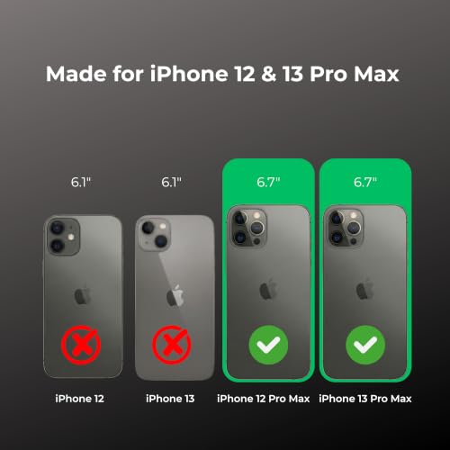 Image of Crystal Translucent Magnet Case for iPhone 12 Pro Max, Premium Polycarbonate, Ultra Strong Magnets, 360 Drop Protection, Raised Camera Protection, MagSafe Compatible