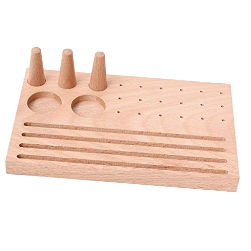 Preisvergleich Produktbild Backbayia Schmuck Display Tablett Schmuckschatulle Ringehalter Ohrringständer Ohrringhalter (B)