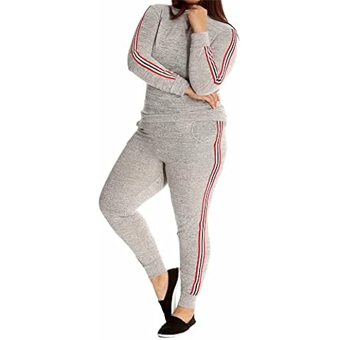 Ladies Grey Loungewear Tracksuit Set Cover