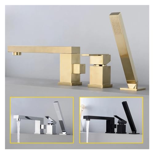 Grifo de ducha y bañera efecto cascada para baños modernos 4